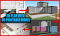 prepare architectural models for 3d printing