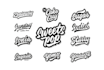 create typography lettering logo for apparel