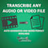 provide transcription for any audio or video file