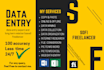 do data entry, copy paste, excel data entry