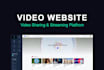 build a video streaming website