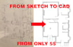 redraw 2d plan in cad