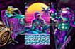 draw 80s vaporwave synthwave cyberpunk illustration artwork
