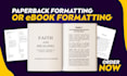 ebook formatting kindle paperback book formatting kdp
