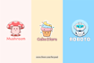 draw cute cartoon logo or cute character illustration