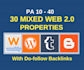do 30 mixed web2 0 properties manually