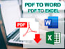 convert PDF to word