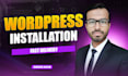provide assistance in wordpress installation