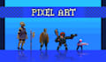 make a professional animated pixel art character sheet for your 2d game