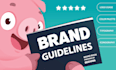 design cartoon logo and branding kit with brand identity