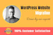 migrate wordpress website to new hosting account in 24 hours