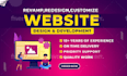 build wordpress website design and website development