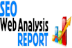 create a full SEO report of your website