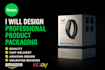 create a professional product packaging box design within 24 hours