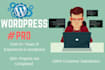 fix, customize and set up your wordpress site