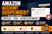 write amazon suspension appeal, poa, and account reinstatement