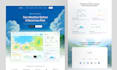 design web ui design or landing page or website template design