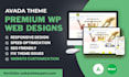 design creative wordpress website using avada premium theme