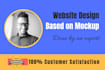 develop website based on your mockup