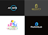 professional modern logo design for startups and brands