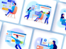 create vector illustration for app, website, social media