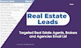 build verified real estate leads and agent email lists