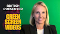 be your british video spokesperson on white screen with logo