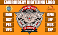 digitize logo for embroidery in emb dst pes jef ofm format