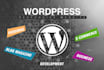 create a responsive wordpress website design or blog