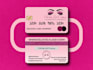 modern glitter business card design, letterhead and stationery design
