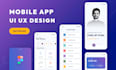 do mobile app UI UX design, figma app design