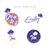 create simple and modern logo design for your online shop