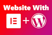design responsive wordpress website using elementor pro page builder