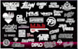 typography hand lettering urban streetwear clothing brand t shirt logo