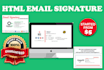 email signature, HTML email signature