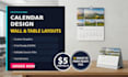 create calendar design for wall and table