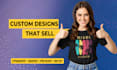 do custom typography t shirt design and graphic t shirt