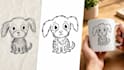 trace kids drawing into a clean digital illustration for print and merch