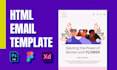 convert figma, PSD, xd into HTML email template