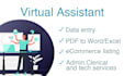 assist in data processing, entry or other admin tasks