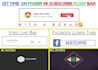 create a 4k stylish bell icon subscribe bar with 2 intros