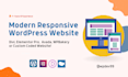 create a modern responsive wordpress website and blog design