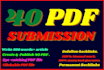 manually create and submit in 40 high PR doc sharing sites
