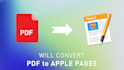 convert PDF to pages