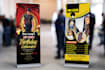 design modern retractable banner,  roll up banner, or standee design