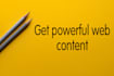 write high quality website content