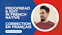professionally proofread and edit your french documents