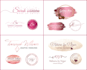 create an elegant high quality feminine watercolor logo