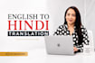 professionally do english to hindi translation