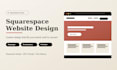 design or redesign squarespace website, portfolio website